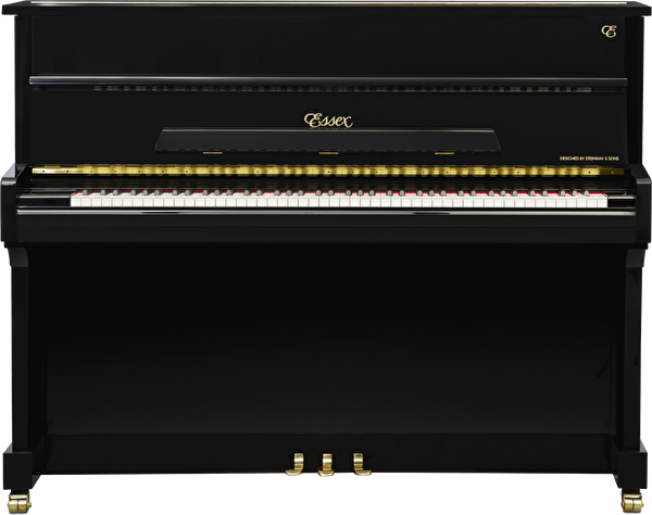 ESSEX EUP-116 E Parlak Siyah 116 CM Duvar Piyanosu